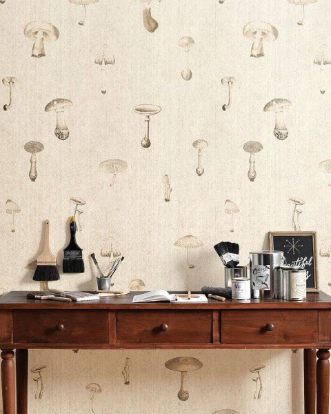 FLAX WALLPAPER | Mushroom Encyclopedia | FWP-ENC-04